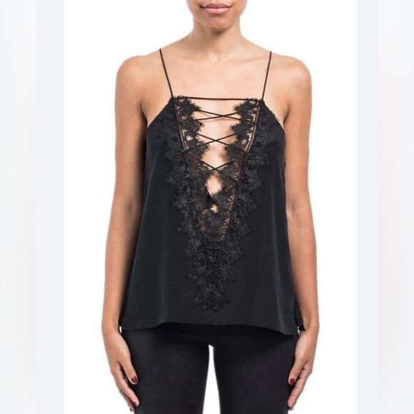 Cami NYC The Charlie Black Lace Top Size Small - Picture 2 of 10